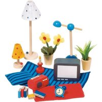 Goki Accessoires Wohn- und Schlafzimmer für Puppenhaus Goki Accessoires Wohn- und Schlafzimmer für Puppenhaus von Gollnest & Kiesel KG