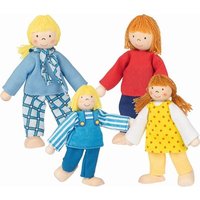 Goki Biegepuppen: Junge Familie für Puppenhaus, Figuren von Gollnest & Kiesel KG