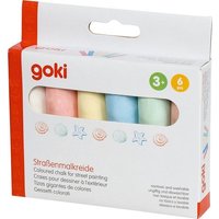 Goki SP406 - Straßenmalkreide, 6er Set von Gollnest & Kiesel KG