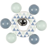 HEIMESS 765420 - Greifling Trendserie Junge, Perlenkreisel mit Glöckchen, mint/blau, Holz von Gollnest & Kiesel KG