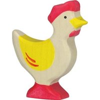 Holztiger 80018 - Huhn, stehend, gelb von Gollnest & Kiesel KG