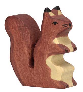 Holztiger Holzfigur Eichhörnchen braun von Gollnest & Kiesel KG