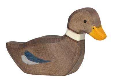 Holztiger Holzfigur Ente, schwimmend von Gollnest & Kiesel KG