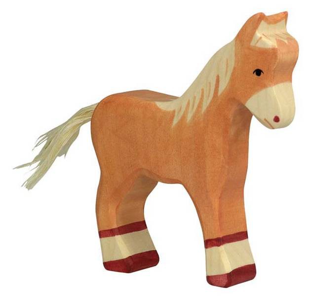 Holztiger Holzfigur Fohlen hellbraun Holztiger Holzfigur Fohlen hellbraun von Gollnest & Kiesel KG