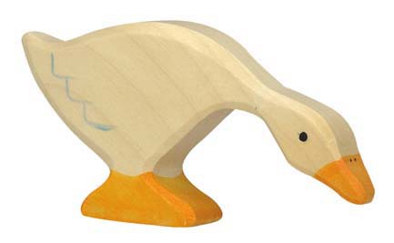 Holztiger Holzfigur Gans, fressend Holztiger Holzfigur Gans, fressend von Gollnest & Kiesel KG