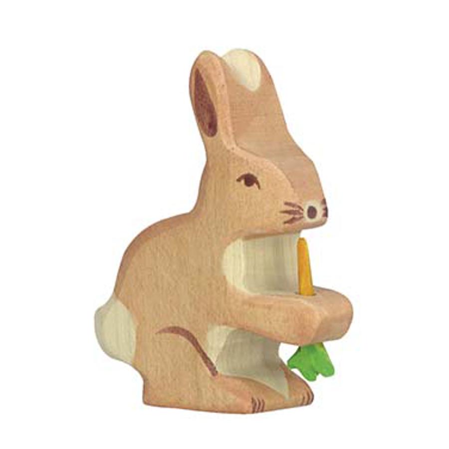 Holztiger Holzfigur Hase mit Karotte Holztiger Holzfigur Hase mit Karotte von Gollnest & Kiesel KG