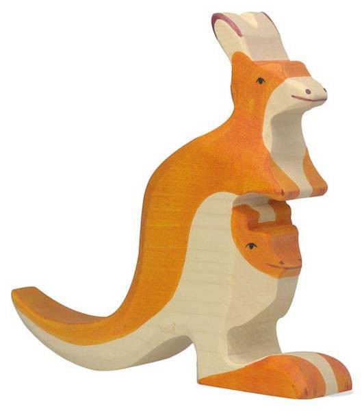 Holztiger Holzfigur Känguru mit Jungem Holztiger Holzfigur Känguru mit Jungem von Gollnest & Kiesel KG