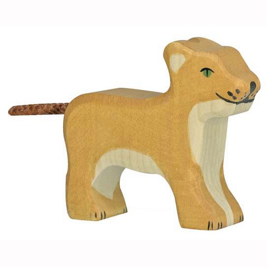 Holztiger Holzfigur Löwe, klein stehend von Gollnest & Kiesel KG