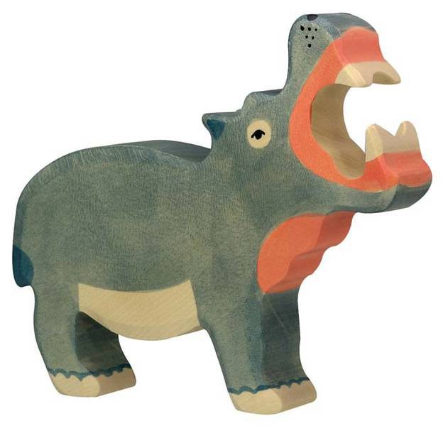 Holztiger Holzfigur Nilpferd von Gollnest & Kiesel KG