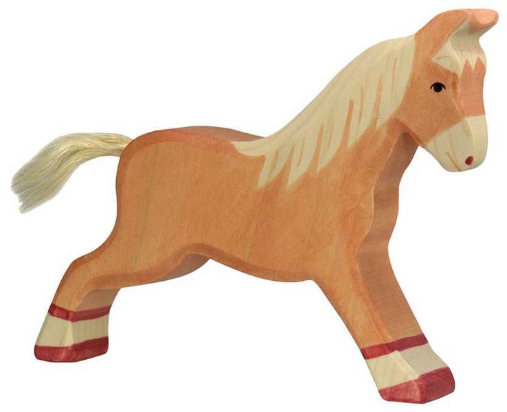 Holztiger Holzfigur Pferd hellbraun, laufend Holztiger Holzfigur Pferd hellbraun, laufend von Gollnest & Kiesel KG