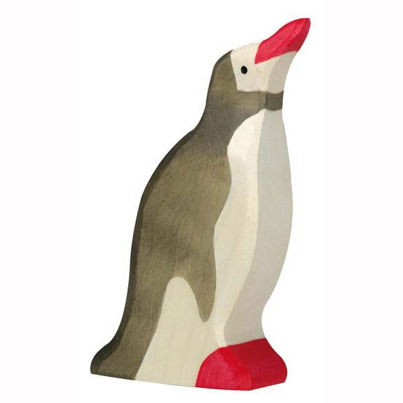 Holztiger Holzfigur Pinguin, Kopf hoch Holztiger Holzfigur Pinguin, Kopf hoch von Gollnest & Kiesel KG