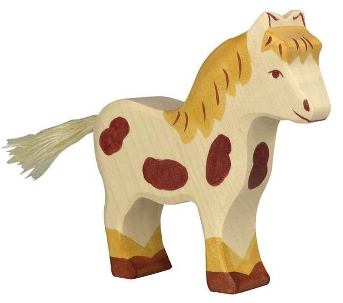 Holztiger Holzfigur Pony, gefleckt Holztiger Holzfigur Pony, gefleckt von Gollnest & Kiesel KG