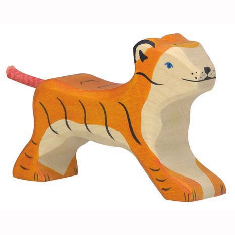 Holztiger Holzfigur Tiger, klein laufend von Gollnest & Kiesel KG