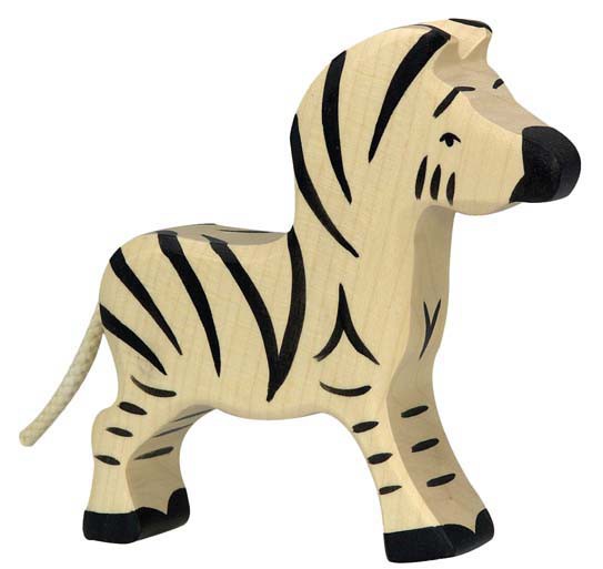 Holztiger Holzfigur Zebra, klein von Gollnest & Kiesel KG