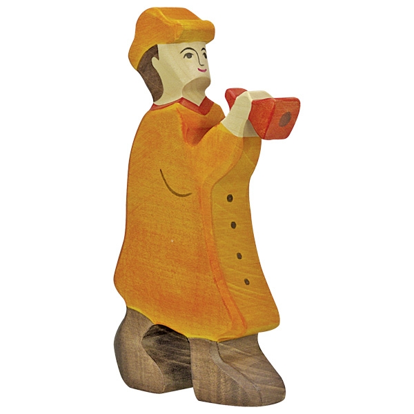 Holztiger Krippenfigur Hirte mit Flöte Holztiger Krippenfigur Hirte mit Flöte von Gollnest & Kiesel KG