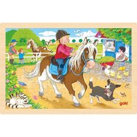 Goki 57412 - Einlegepuzzle Ponyhof von Gollnest & Kiesel KG