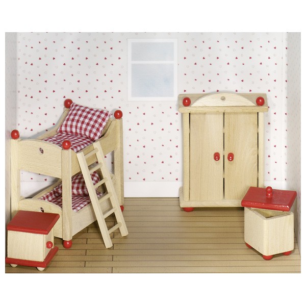 Goki Puppenhausmöbel Kinderzimmer Bauernhausstil Goki Puppenhausmöbel Kinderzimmer Bauernhausstil von Gollnest & Kiesel