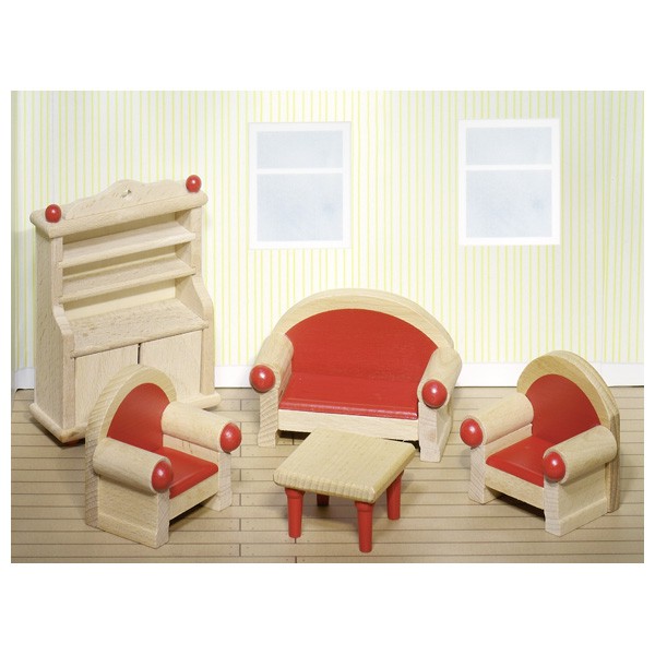 Goki Puppenhausmöbel Wohnzimmer Bauernhausstil Goki Puppenhausmöbel Wohnzimmer Bauernhausstil von Gollnest & Kiesel