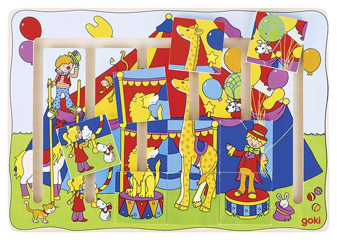 Goki Schiebepuzzle - Zirkus Goki Schiebepuzzle - Zirkus von Gollnest & Kiesel