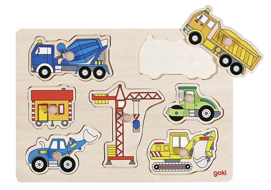 Goki Steckpuzzle Baufahrzeuge Goki Steckpuzzle Baufahrzeuge von Gollnest & Kiesel