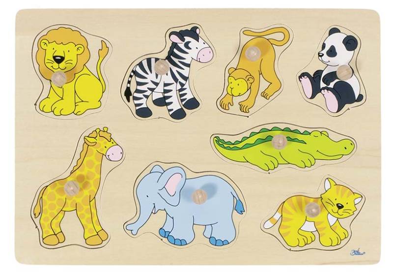 Goki Steckpuzzle PD1 - Zootiere 1 von Gollnest & Kiesel