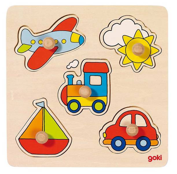 Goki Steckpuzzle klein PD4 - Fahrzeuge Goki Steckpuzzle klein PD4 - Fahrzeuge von Gollnest & Kiesel