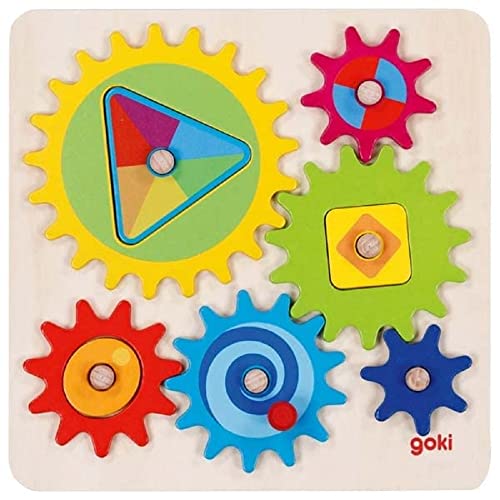 Goki 58428 Zahnradsatz II 3D Puzzles, Mehrfarbig von goki