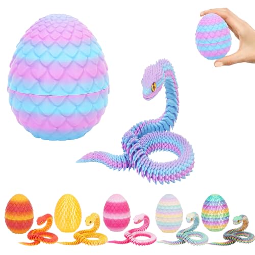 3D Drachenei mit Schlang 3D Schlangen Dracheneier Drache im Ei Tiere Schlangen für Ostern Heim Bürodekoration von Goloxou