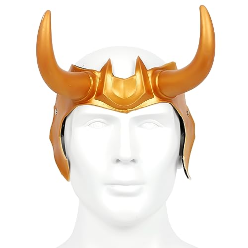 Goloxou Loki Hörner Loki Helm Kostümzubehör für Erwachsene Halloween Karneval Requisite (RuJiao) von Goloxou