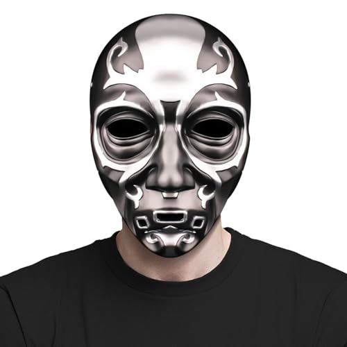 Goloxou Todessermaske Harz Totenkopfmaske Horror Realistische Maske für Erwachsene Halloween Karneval Cosplay von Goloxou