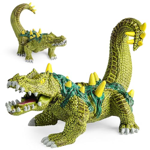 Alligator Figurine, Alligator Actionfiguren Sumpfmonster Alligator Spielzeug Realistisches Monster Krokodil mit Grünen Schuppen und Scharfen Zähnen für Kinder Geburtstags Geschenke von GomEi