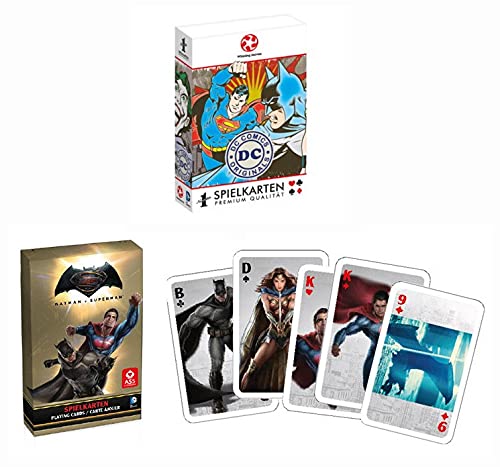 Gomazing DC Spielkarten 2er Set - (DC Originals + Batman v Superman) von Gomazing