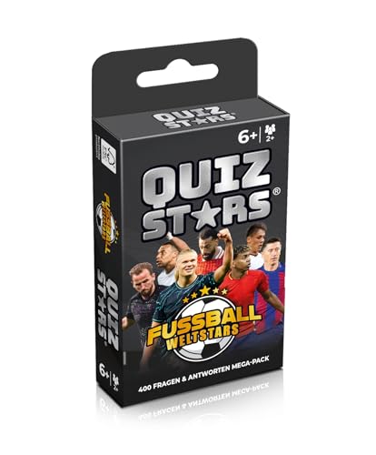 Gomazing QUIZSTARS Fußball Weltstars – Kartenspiel mit 400 Fragen zu 50 Top-Spielern – Fußball-Quiz für 2–8 Spieler – ab 6 Jahren – auf Deutsch – hochwertiges Design Gomazing QUIZSTARS Fußball Weltstars – Kartenspiel mit 400 Fragen zu 50 Top-Spielern – Fußball-Quiz für 2–8 Spieler – ab 6 Jahren – auf Deutsch – hochwertiges Design von Gomazing