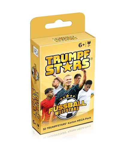 Gomazing TRUMPFSTARS Fußball Weltstars - 50 Karten mit 50 Weltstars - Cooles Design - Kartenspiel für 2-8 Spieler - Alter 6+ - Fußballkarten - Deutsch Gomazing TRUMPFSTARS Fußball Weltstars - 50 Karten mit 50 Weltstars - Cooles Design - Kartenspiel für 2-8 Spieler - Alter 6+ - Fußballkarten - Deutsch von Gomazing