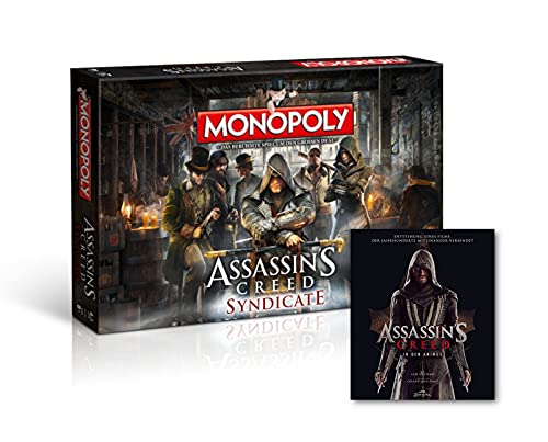 Monopoly Assassin's Creed Syndicate + Buch »In den Animus« von Gomazing