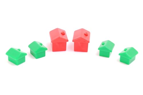 Original Monopoly Häuser und Hotels (grün/rot) von Gomazing