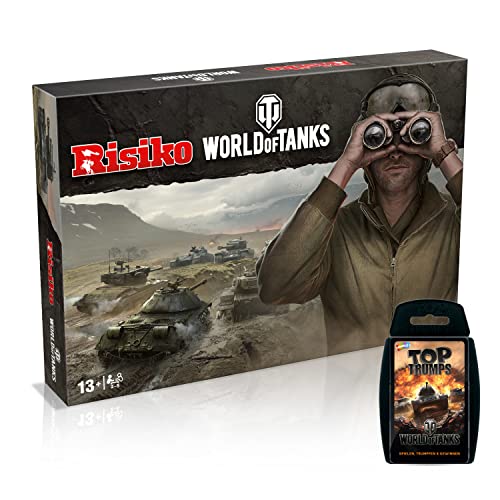 Risiko - World of Tanks + Top Trumps Strategiespiel Panzer Brettspiel von Gomazing