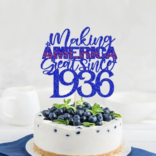 Tortenaufsatz "Making America Great Since 4,914.4 cm, Cheers to 90 Years Birthday", 90 fabelhafte Kuchendekoration, Unabhängigkeitstag, 90 Jahre Geburtstag/90. Jahrestag, Party-Dekoration Tortenaufsatz "Making America Great Since 4,914.4 cm, Cheers to 90 Years Birthday", 90 fabelhafte Kuchendekoration, Unabhängigkeitstag, 90 Jahre Geburtstag/90. Jahrestag, Party-Dekoration von Gonasng