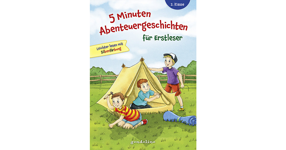 Buch - 5 Minuten Abenteuergeschichten Erstleser  Kinder von Gondolino Verlag