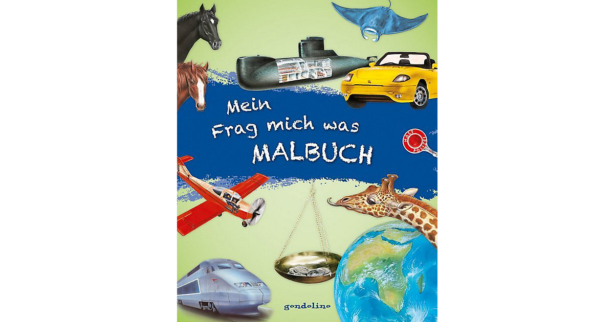 Buch - Mein Frag mich was Malbuch von Gondolino Verlag