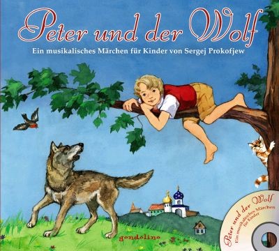 Kinderbuch,Bilderbuch mit CD - Peter und der Wolf von gondolino