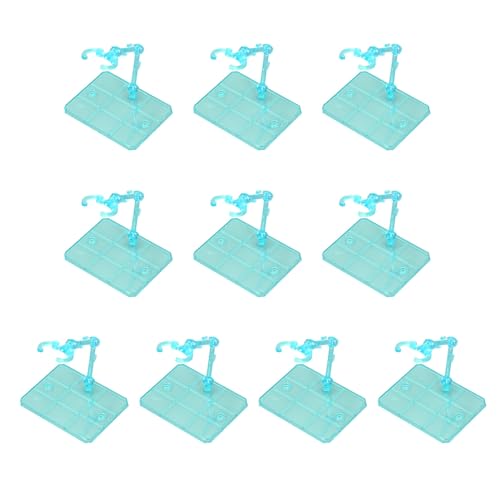 10 Sets Actionfigurenständer Figurenständer, Figurenmodellständer für Gundam 6-Zoll-Puppenfiguren Kunststoff-Actionfiguren-Display-Basishalter-Kit mit Montagezubehör von Gonetre