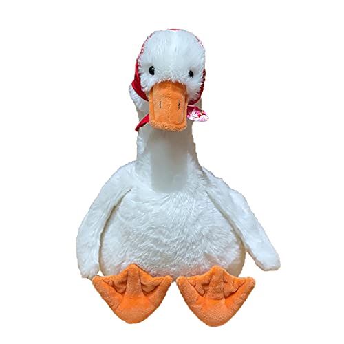 35cm Gans Kuscheltier Klein Weiß Plüschkissen, Weich Kuschelig Gans Plüschtier Ente Puppe Stofftier Gänse Plüsch Bauernhof Kissen Puppe, das Drücken des Halses Macht EIN Geräusch 35cm Gans Kuscheltier Klein Weiß Plüschkissen, Weich Kuschelig Gans Plüschtier Ente Puppe Stofftier Gänse Plüsch Bauernhof Kissen Puppe, das Drücken des Halses Macht EIN Geräusch von Gonetre