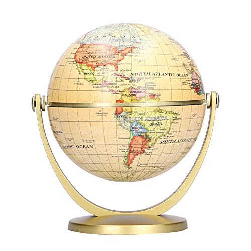 Globus Mini Weltkarte Globus Englische Edition Desktop Rotierende Erde Geographie Globus Lehrwerkzeug von Gonetre