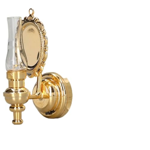 1:12 Puppenhaus Lampe Mit Batterie Retro Wandlampe Lebendige Details LED warmes Hohe Helligkeit Licht Puppenhaus Zubehör Dekoration Puppenhaus Beleuchtung Led Beleuchtung von Gonetre