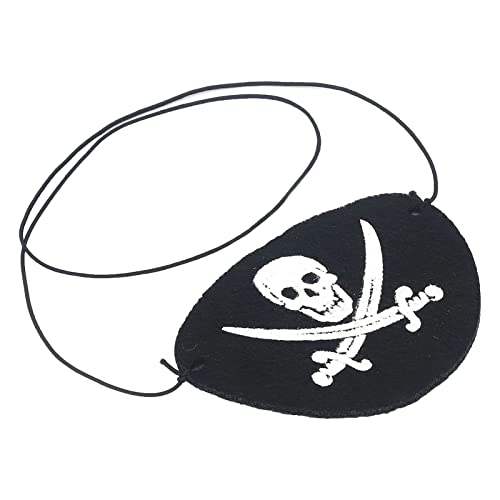 Gonetre 24pcs Pirat Eye Patch Schädelschädelmesser -Muster Tränenwiderstand Halloween Eye Patch mit Einstellbarem Schwarzem Seil für Kostümparty Gonetre 24pcs Pirat Eye Patch Schädelschädelmesser -Muster Tränenwiderstand Halloween Eye Patch mit Einstellbarem Schwarzem Seil für Kostümparty von Gonetre