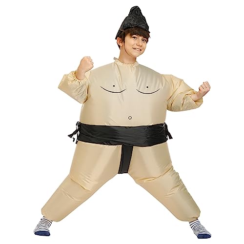 Gonetre Aufblasbare Wrestler Kostüm Wasserdicht Leichte Wiederverwendbare Blow -up -Sumo -Wrestler -Anzüge für Partys Festivals Unternehmen Events 210T Polyester Stoff ((für 120-140 cm)) von Gonetre