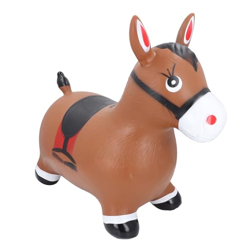 Gonetre Bouncy Horse Aufblasbare Sprungfahrt mit Spielzeug für Kleinkinder Brown PVC 55x50x25 cm Gonetre Bouncy Horse Aufblasbare Sprungfahrt mit Spielzeug für Kleinkinder Brown PVC 55x50x25 cm von Gonetre