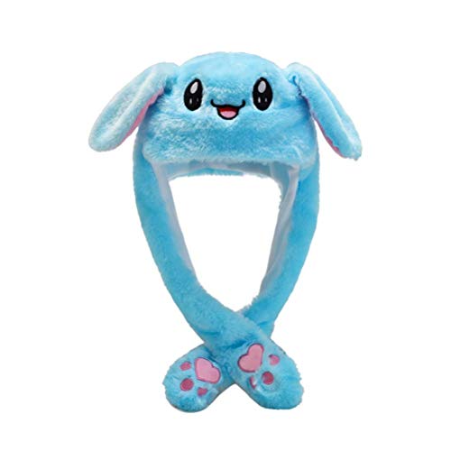 Gonetre Bunny Hut mit Beweglichen Ohren Süßer Cartoon Plüschhut Bewegliche Ohren Hut für Frauen Kind Mädchen Weich Bequemer Multi Zweck Ostern Winter Halloween Blau Rosa weiß Größe (Keine Lampe Gonetre Bunny Hut mit Beweglichen Ohren Süßer Cartoon Plüschhut Bewegliche Ohren Hut für Frauen Kind Mädchen Weich Bequemer Multi Zweck Ostern Winter Halloween Blau Rosa weiß Größe (Keine Lampe von Gonetre