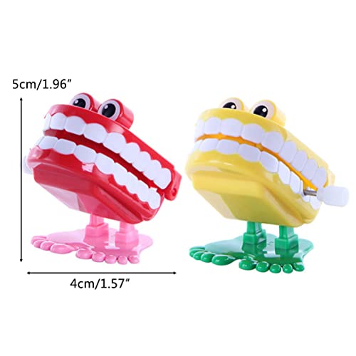 Gonetre Geschwätzer Zähne Landen Spielzeug 7pcs Sicher Langlebiger Plastik Walking Zähne Neuheit Witzspielzeug für Halloween Weihnachtsfeier Dekorationen Zufällige Farbe (Zufällige Farbe) von Gonetre